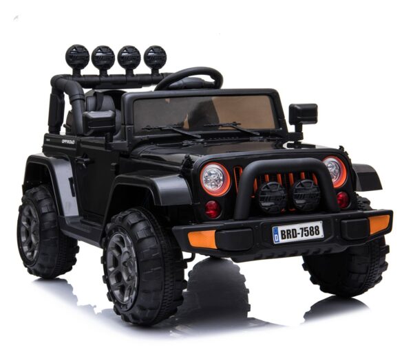 MEGA JEEP  FULLTIME, NAPĘD 4X4,  1X12V ,WOLNY START/ MIĘKKIE KOŁA,  EXCLUSIVE/7588