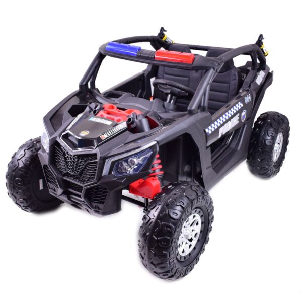 MEGA BUGGY UTV POLICJA TURBO R FOX DLA 2 DZIECI 4X200 W, 24V, SUPER MOC, WSPOMAGANIE/XB2118 - obrazek 4