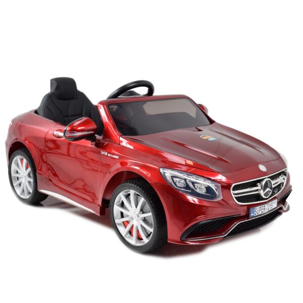 MERCEDES S63 AMG LICENCJA,LAKIER,  MIĘKKIE KOŁA EVA FULL OPCJA/HL169 - obrazek 3