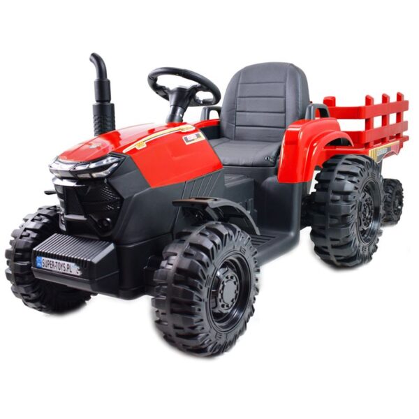 MEGA TRAKTOR AGRICULTURE Z PRZYCZEPĄ 2X200, 24V, SZYBKI SUPER JAKOSĆ/JC000B - obrazek 3