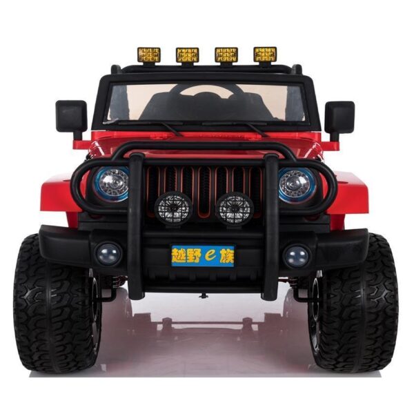 MEGA JEEP 4X4 Z REDUKTOREM NAPĘDU  EXCLUSIVE, WOLNY START,MIĘKKIE KOŁA, 2x12V 10 Ah/WXE1688 - obrazek 4