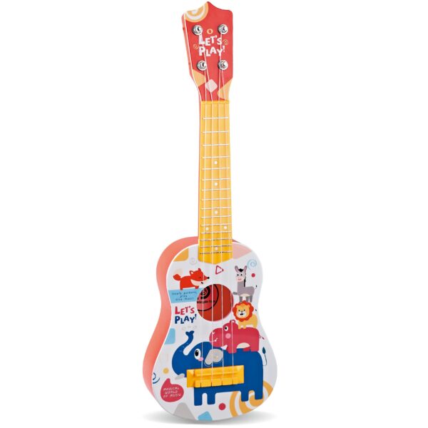 WOOPIE Gitara Klasyczna dla Dzieci Czerwona 57cm - obrazek 2