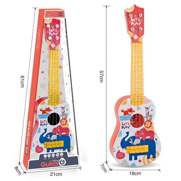 WOOPIE Gitara Klasyczna dla Dzieci Czerwona 57cm - obrazek 3