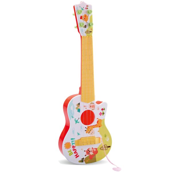 WOOPIE Gitara Akustyczna dla Dzieci Czerwona 43 cm - obrazek 2