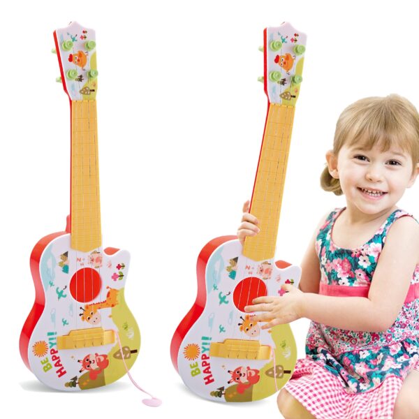 WOOPIE Gitara Akustyczna dla Dzieci Czerwona 43 cm - obrazek 3