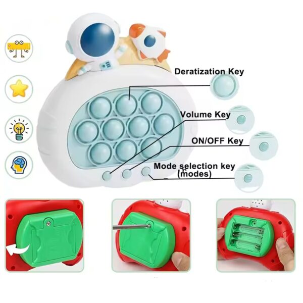 WOOPIE Gra POP IT Elektryczna Antystresowa Zręcznościowa Kosmos - obrazek 2