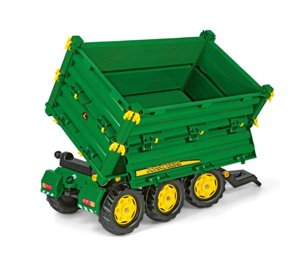 Rolly Toys rollyMulti Trailer -  Przyczepa Wywrotka Rolly Multi John Deere 3 osiowa - obrazek 3