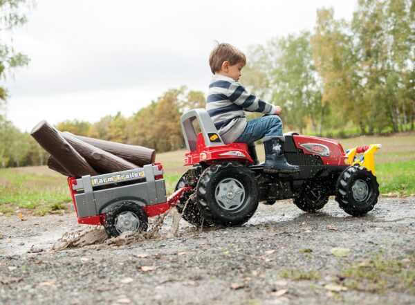 Rolly Toys RollyJunior RT - Traktor na pedały z przyczepą Junior 3-8 lat do 50kg - obrazek 2