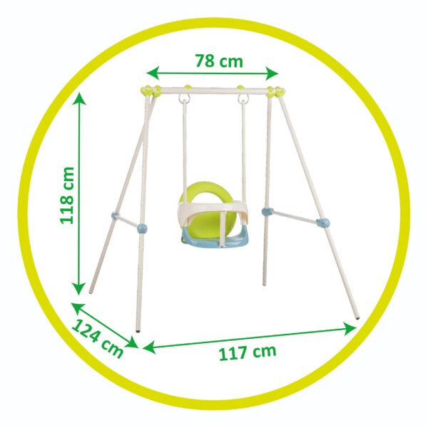 SMOBY Huśtawka Ogrodowa Metalowa - obrazek 3