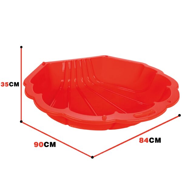 WOOPIE Piaskownica Basen Muszelka Czerwona 3w1 Suchy Basen 1 szt. - obrazek 2