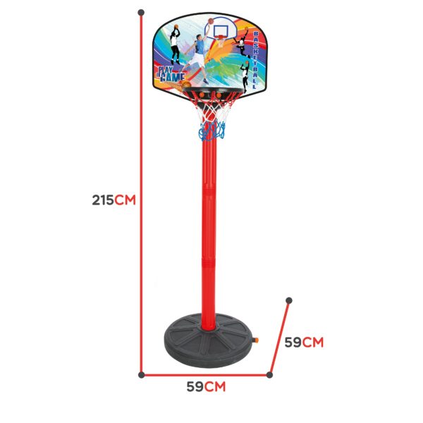 WOOPIE Zestaw Koszykówka 215 cm + Piłka - obrazek 2