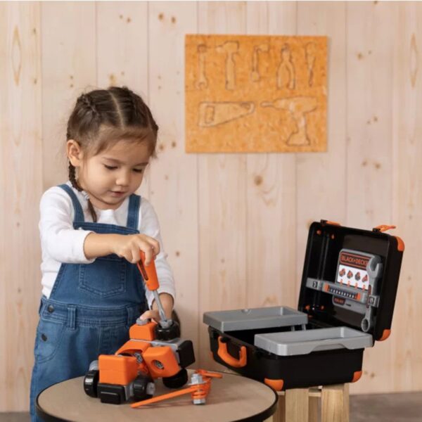 SMOBY Black & Decker Walizka z Narzędziami + Samochód w Częściach - obrazek 2