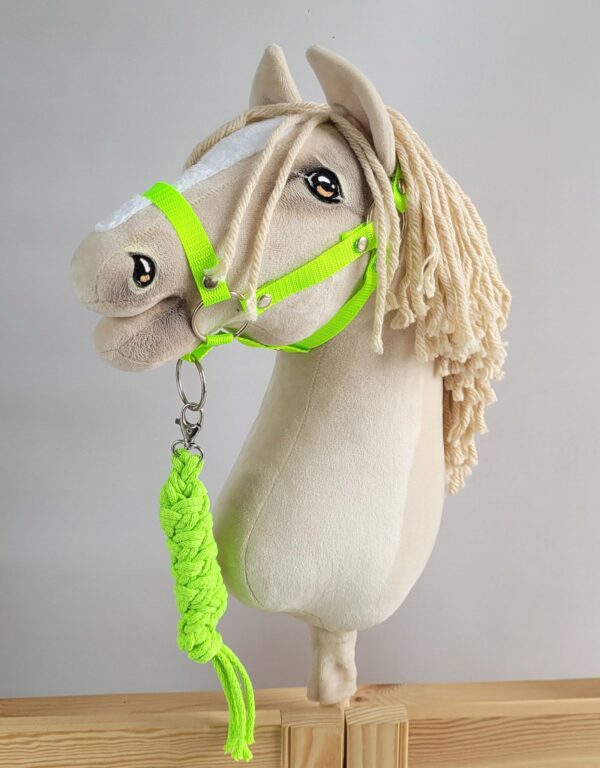 Uwiąz dla Hobby Horse ze sznurka – neon green - obrazek 3