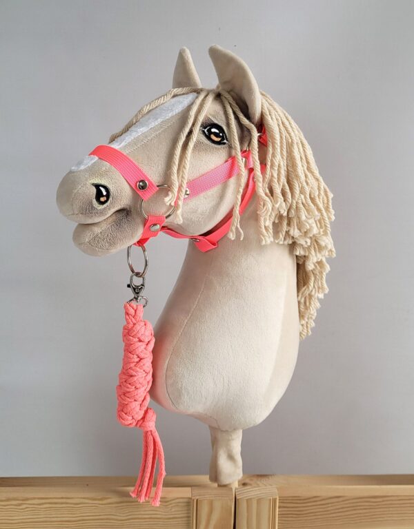 Uwiąz dla Hobby Horse ze sznurka – neon pink - obrazek 3