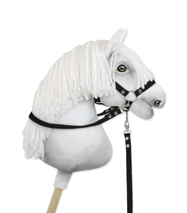 Wodze dla konia Hobby Horse – czarne - obrazek 2