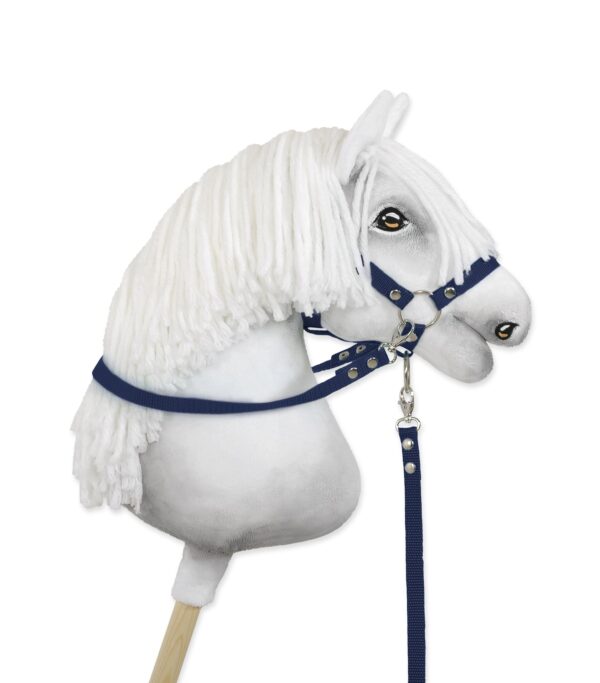 Wodze dla konia Hobby Horse – granatowe - obrazek 3