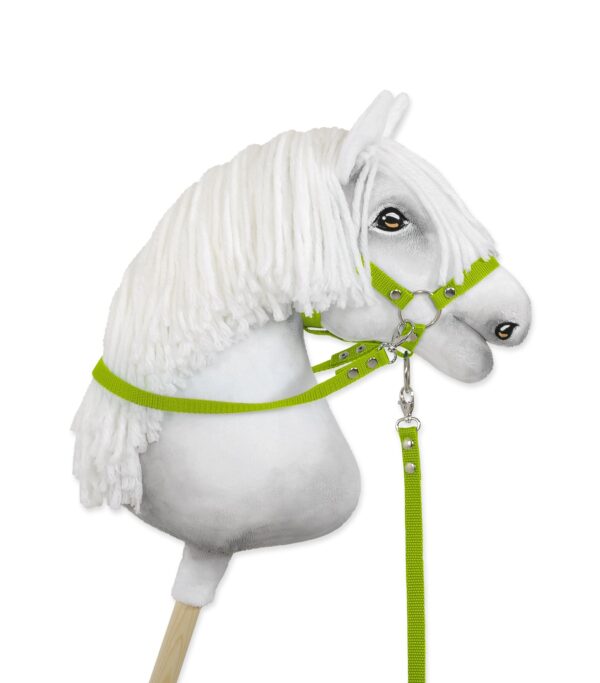 Wodze dla konia Hobby Horse – limonka - obrazek 3