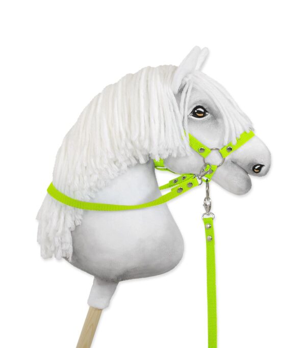 Wodze dla konia Hobby Horse – neon green - obrazek 3