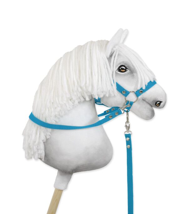 Wodze dla konia Hobby Horse – turkus - obrazek 3