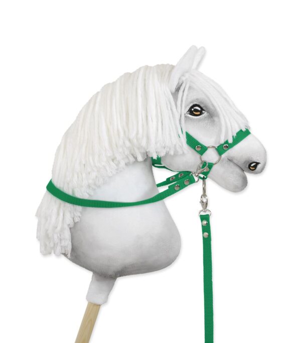 Wodze dla konia Hobby Horse – zielone - obrazek 2