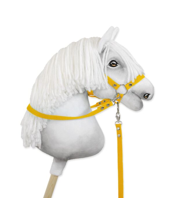 Wodze dla konia Hobby Horse – żółte - obrazek 3