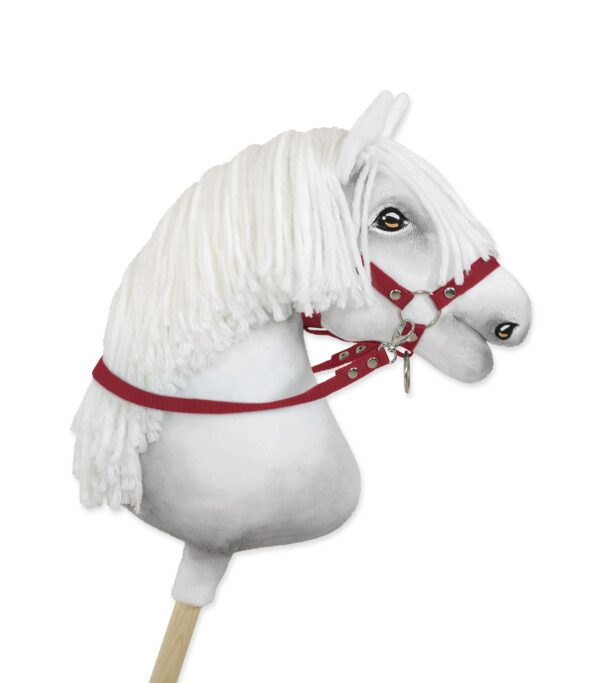 Wodze dla konia Hobby Horse – bordowe