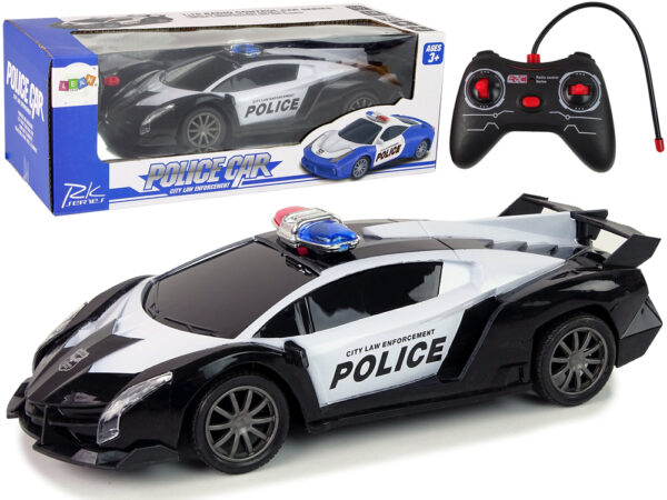 Auto Wyścigowe Policja R/C Zdalnie Sterowane Policyjne + Akumulator - obrazek 2