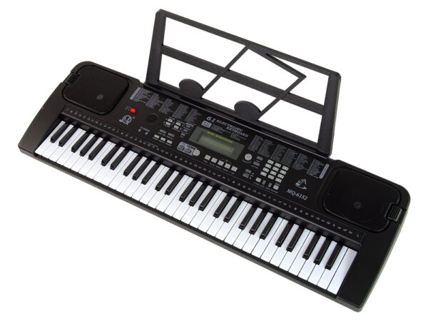 Keyboard Z Mikrofonem Instrument Muzyczny Czarny - obrazek 3