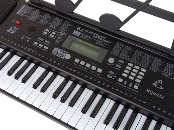 Keyboard Z Mikrofonem Instrument Muzyczny Czarny - obrazek 4