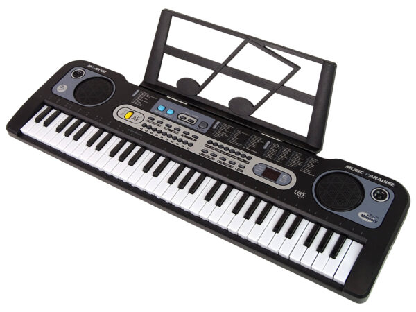 Keyboard z Mikrofonem Instrument Muzyczny Czarny - obrazek 3