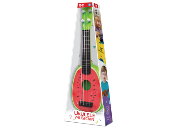 Ukulele Dla Dzieci Mini Gitara 4 Struny Owoc Arbuz 15" - obrazek 3