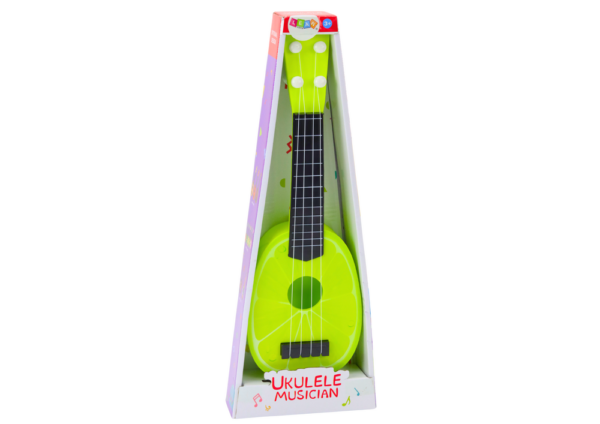 Ukulele Dla Dzieci Mini Gitara 4 Struny Owoc Limonka Zielona 15" - obrazek 3