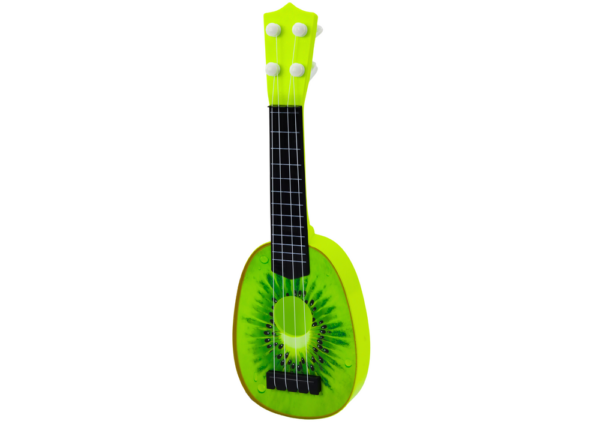 Ukulele Dla Dzieci Mini Gitara 4 Struny Owoc Kiwi Zielona 15" - obrazek 2