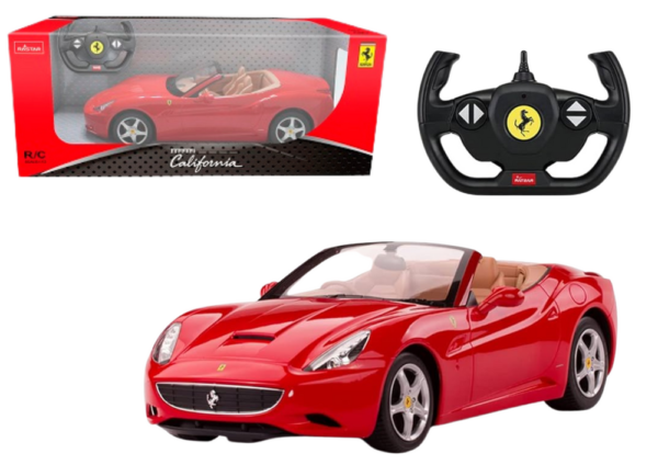 Auto R/C 1:24 Zdalnie Sterowane Sportowe Ferrari California Czerwone