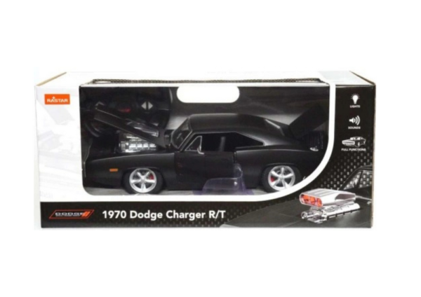 Auto RC 1:16 Zdalnie Sterowany Dodge Charger R/T Otwierane Elementy Czarny - obrazek 4