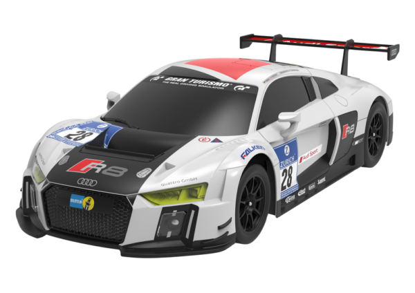 Auto R/C 1:24 Zdalnie Sterowane Sportowe AUDI R8 LMS Biało-Czarne - obrazek 2