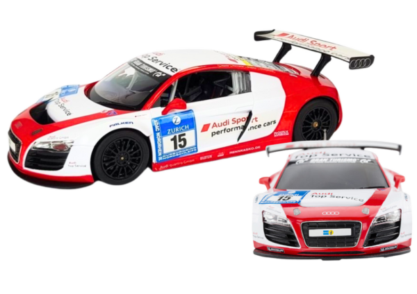 Auto R/C 1:24 Zdalnie Sterowane Sportowe AUDI R8 LMS Białe - obrazek 2