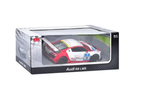 Auto R/C 1:24 Zdalnie Sterowane Sportowe AUDI R8 LMS Białe - obrazek 3