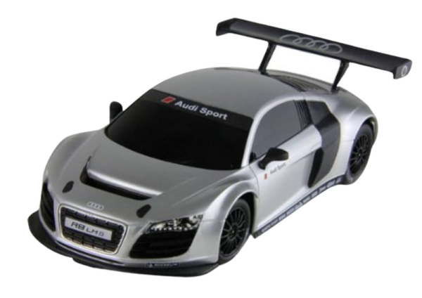 Auto R/C 1:24 Zdalnie Sterowane Sportowe AUDI R8 LMS Srebrne - obrazek 2