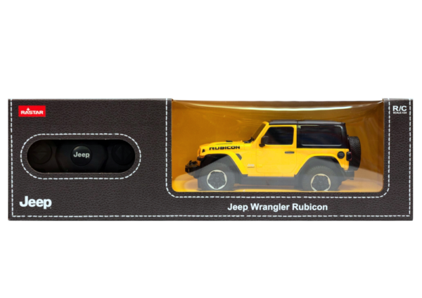 Auto R/C 1:24 Zdalnie Sterowany JEEP Wrangler JL Rubicon Żółty - obrazek 4