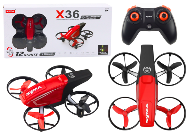 Zdalnie Sterowany Dron RC X36 SYMA Czerwony