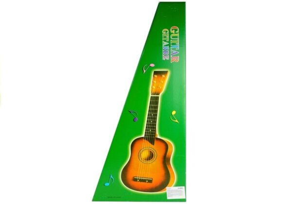 Gitara Drewniana Klasyczna z Kostką Wiśniowa 60 cm - obrazek 3