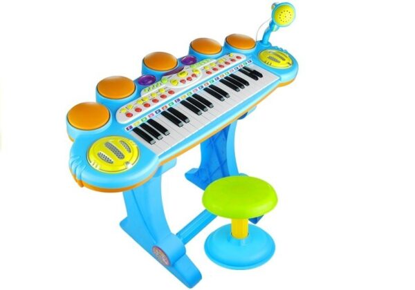 Organy Pianinko Keyboard Perkusja Stołek - obrazek 2