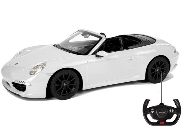 Auto R/C Porsche 911 Carrera S Rastar 1:12 Białe - obrazek 2