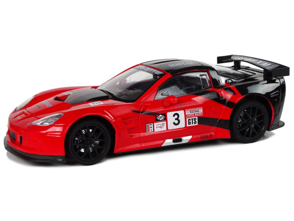 Auto Sportowe Wyścigowe R/C 1:18 Corvette C6.R Czerwony 2.4 G Światła - obrazek 2