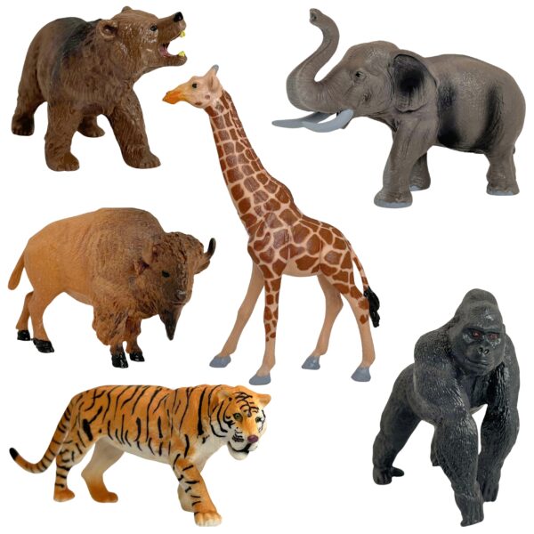 WOOPIE Large Wild Animal Figures Set + Mat and Accessories 23 el. - obrazek 2