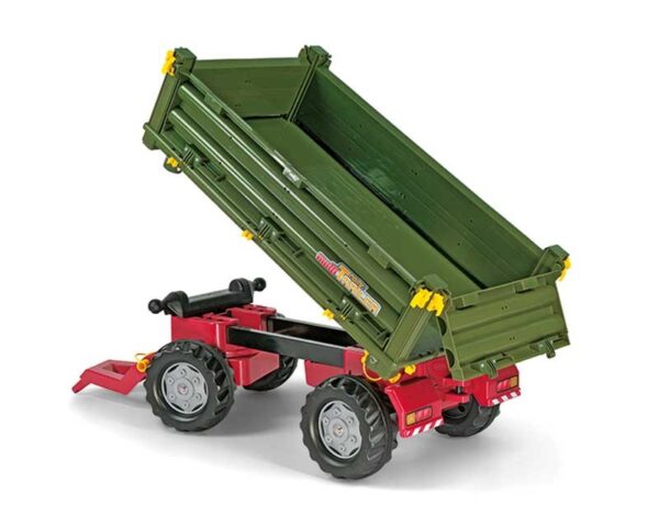 Rolly Toys rollyTrailer Przyczepa Rolly Multi dwuosiowa zielona - obrazek 3