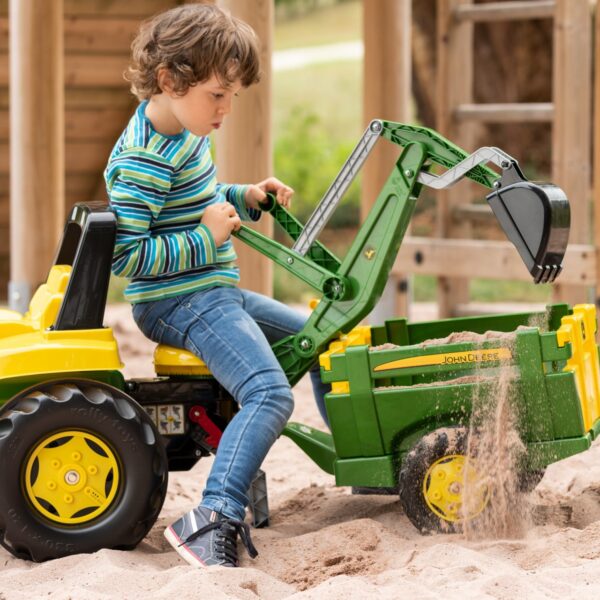 John Deere RollyBackhoe - Koparka Rolly Toys doczepiana łyżka - obrazek 3