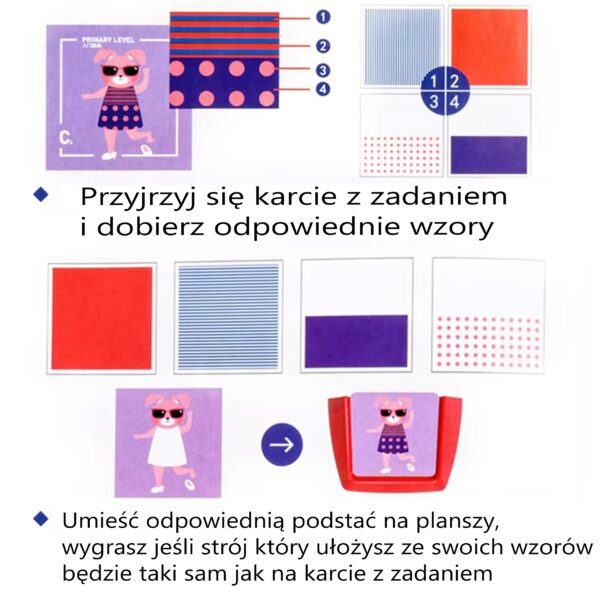 Woopie Gra "Mała Projektantka Mody" Ubieranki Stylizacje - obrazek 2