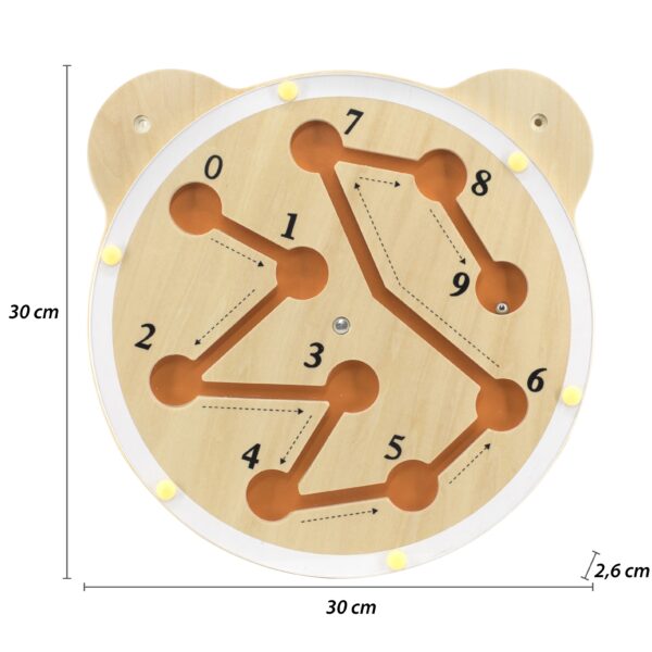 VIGA Drewniana Tablica Labirynt Certyfikat FSC Montessori - obrazek 3